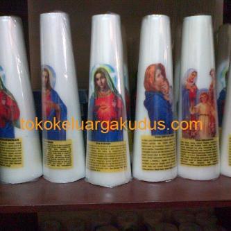 Lilin Gambar Maria Ukuran 9 x 30 cm KK